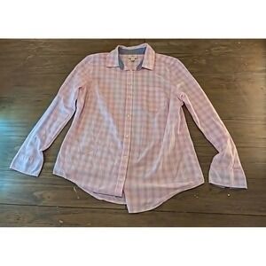 St John's pink checkered  polo size M